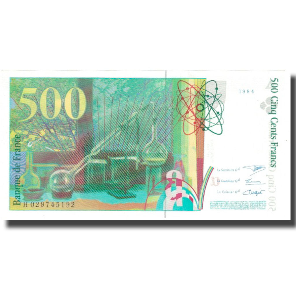 Francja, 500 Francs, Pierre et Marie Curie, 1994, 1994, UNC(65-70)