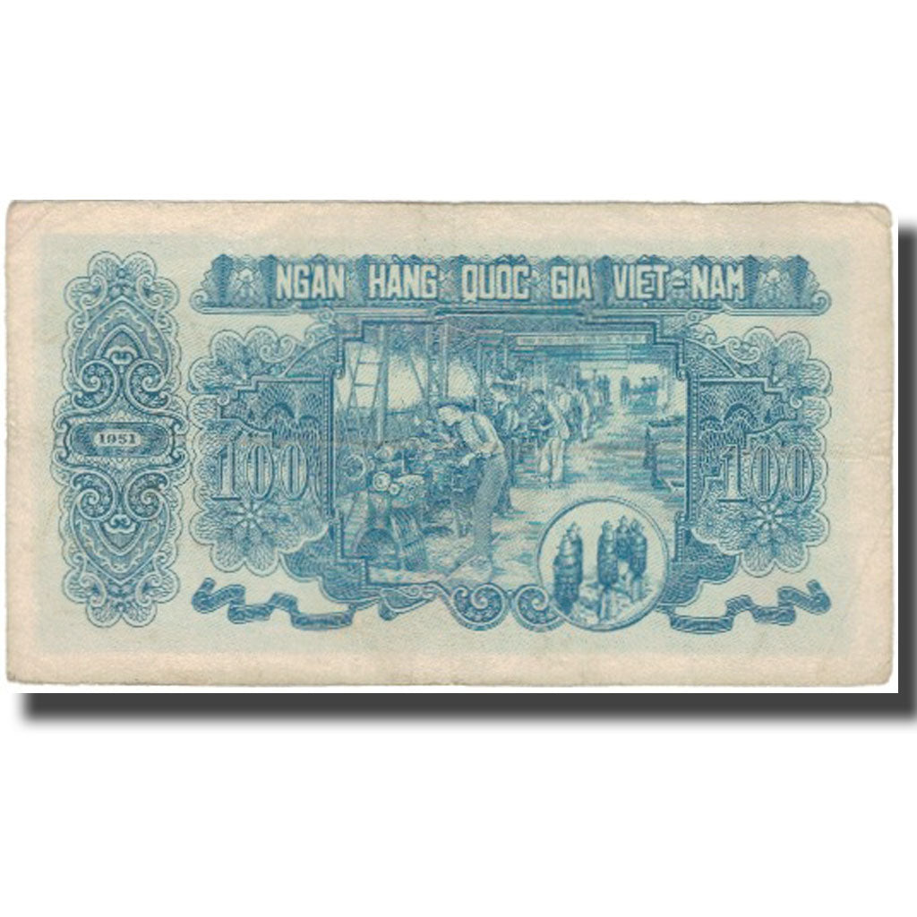 Banconote, Vietnam, 100 Dông, 1951, 1951, KM:62b, MB