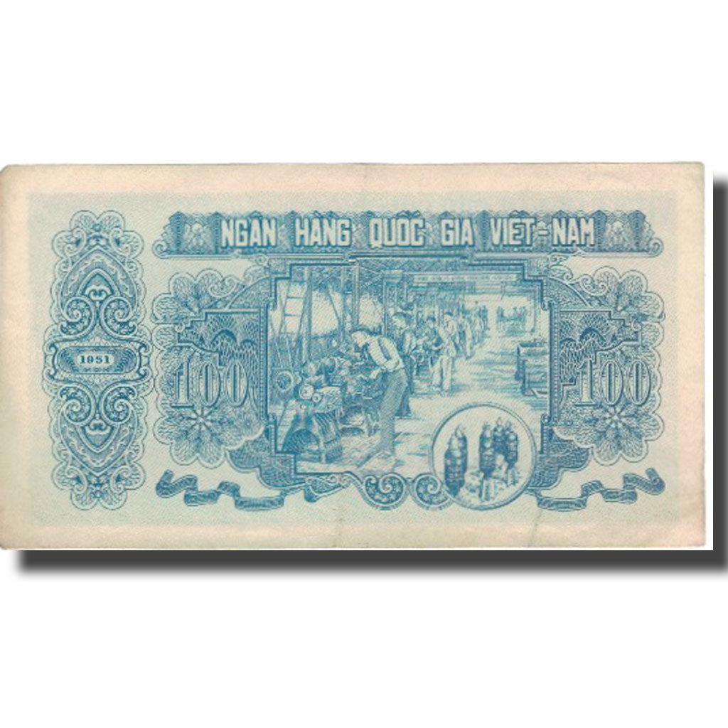 Banknote, Vietnam, 100 D<ox>ng, 1951, 1951, KM:62b, VF(20-25)