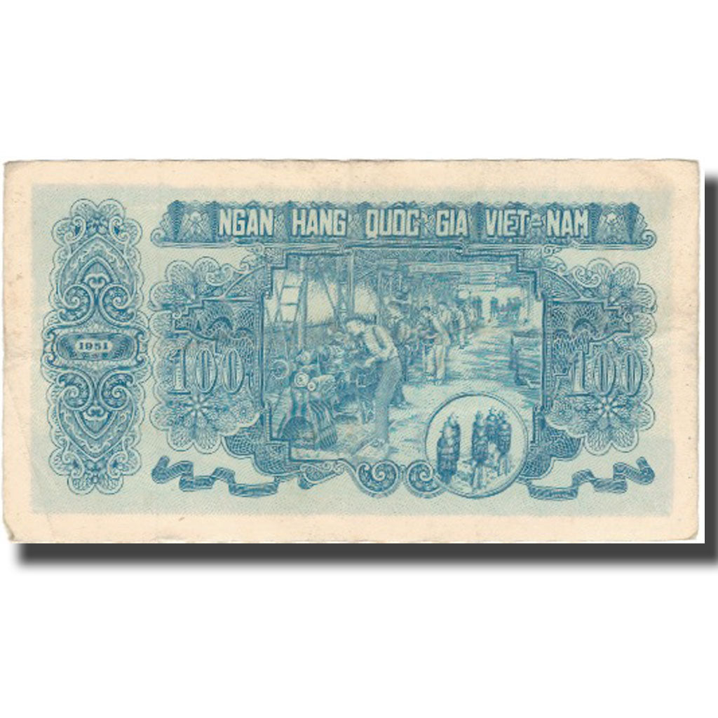 Banknote, Vietnam, 100 D<ox>ng, 1951, 1951, KM:62b, VF(20-25)