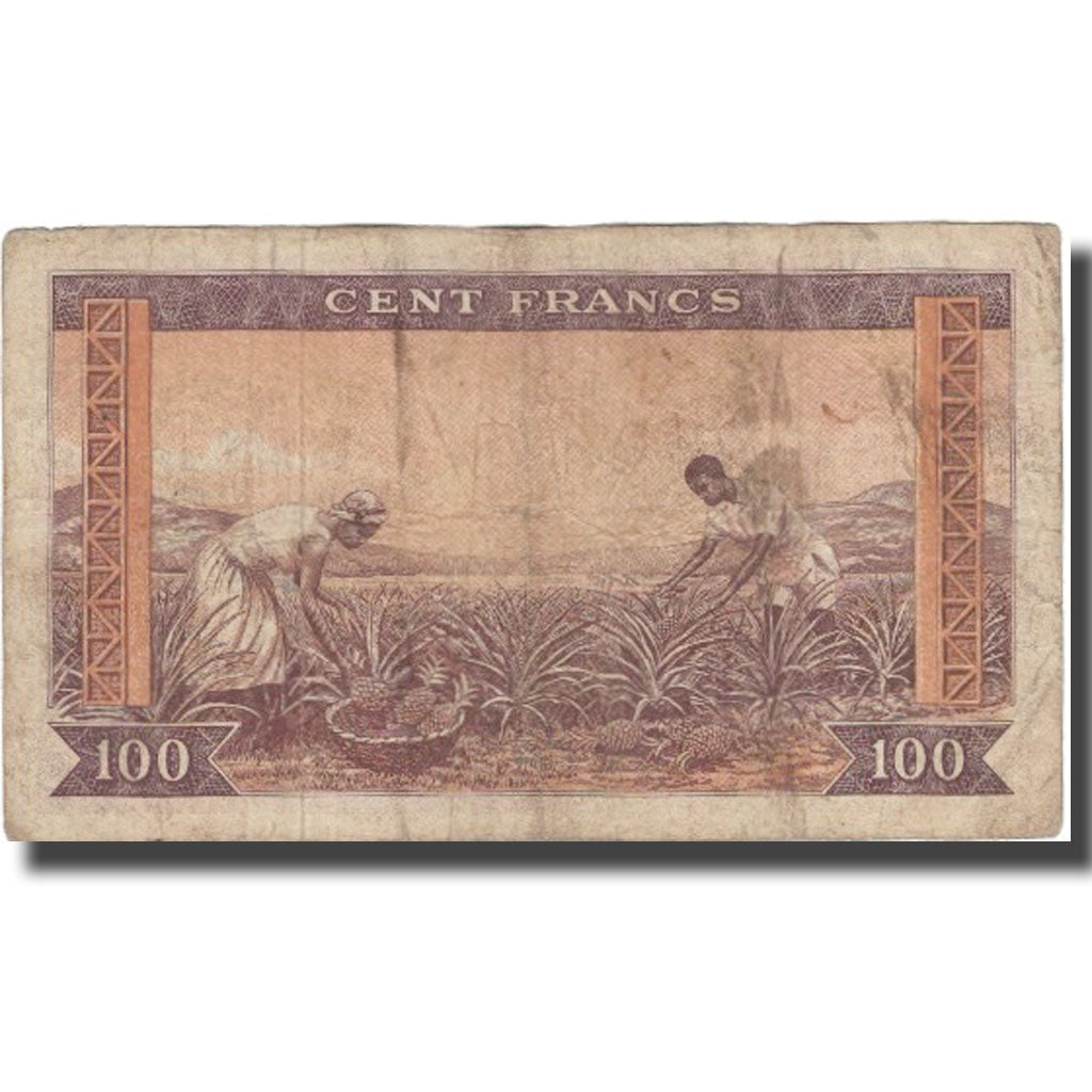 Banknote, Guinea, 100 Francs, 1960, 1960-03-01, KM:13a, VF(20-25)