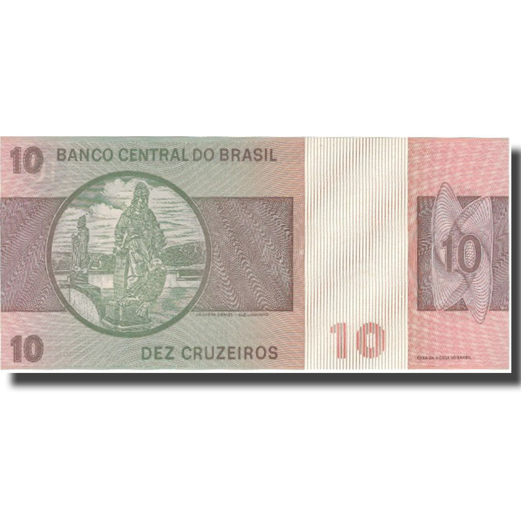 Nota, Brasil, 10 Cruzeiros, KM:193b, UNC(64)