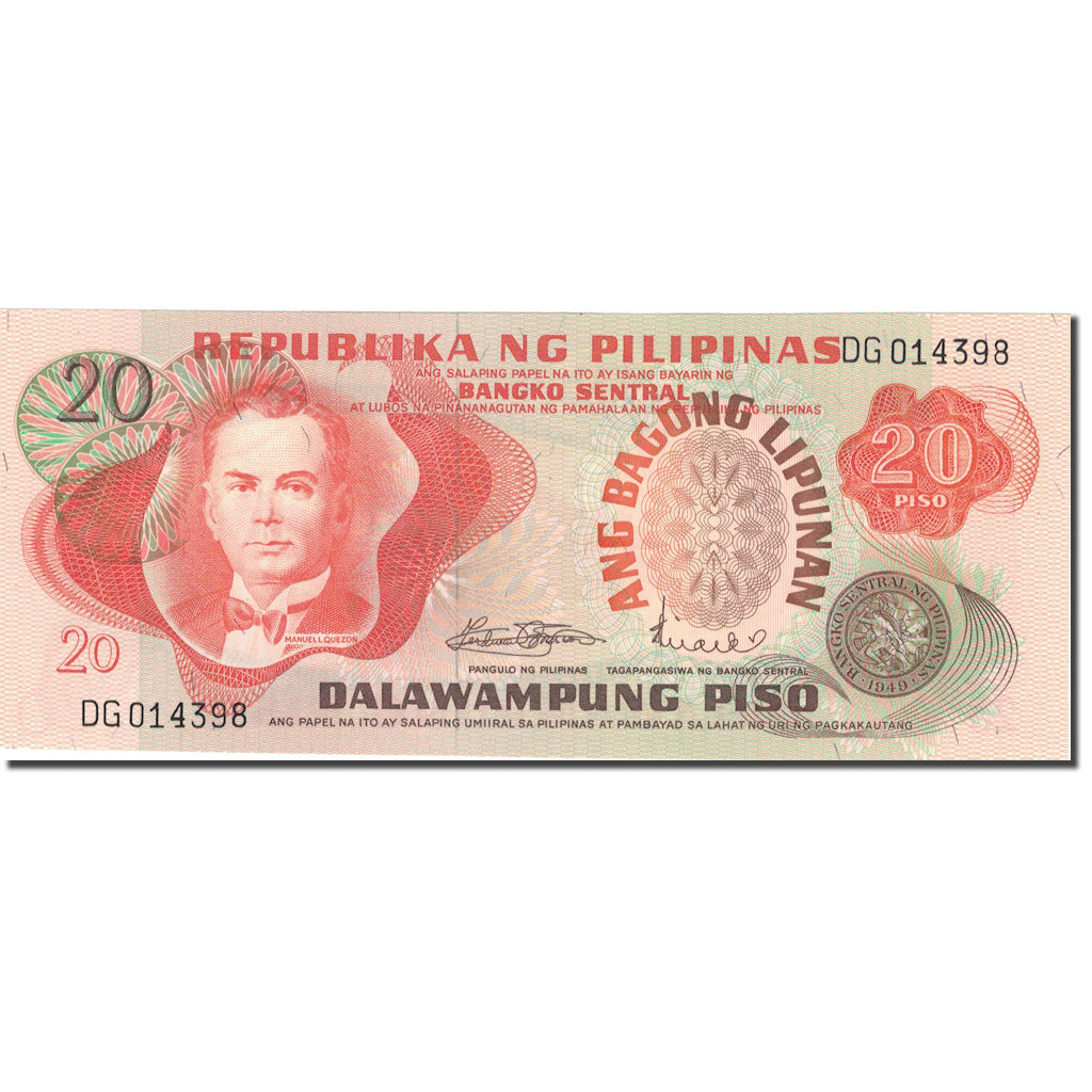 Nota, Filipinas, 20 Piso, KM:155a, UNC(65-70)