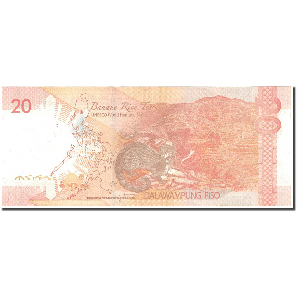 Banconote, Filippine, 20 Piso, 2014, 2014, KM:206a, SPL