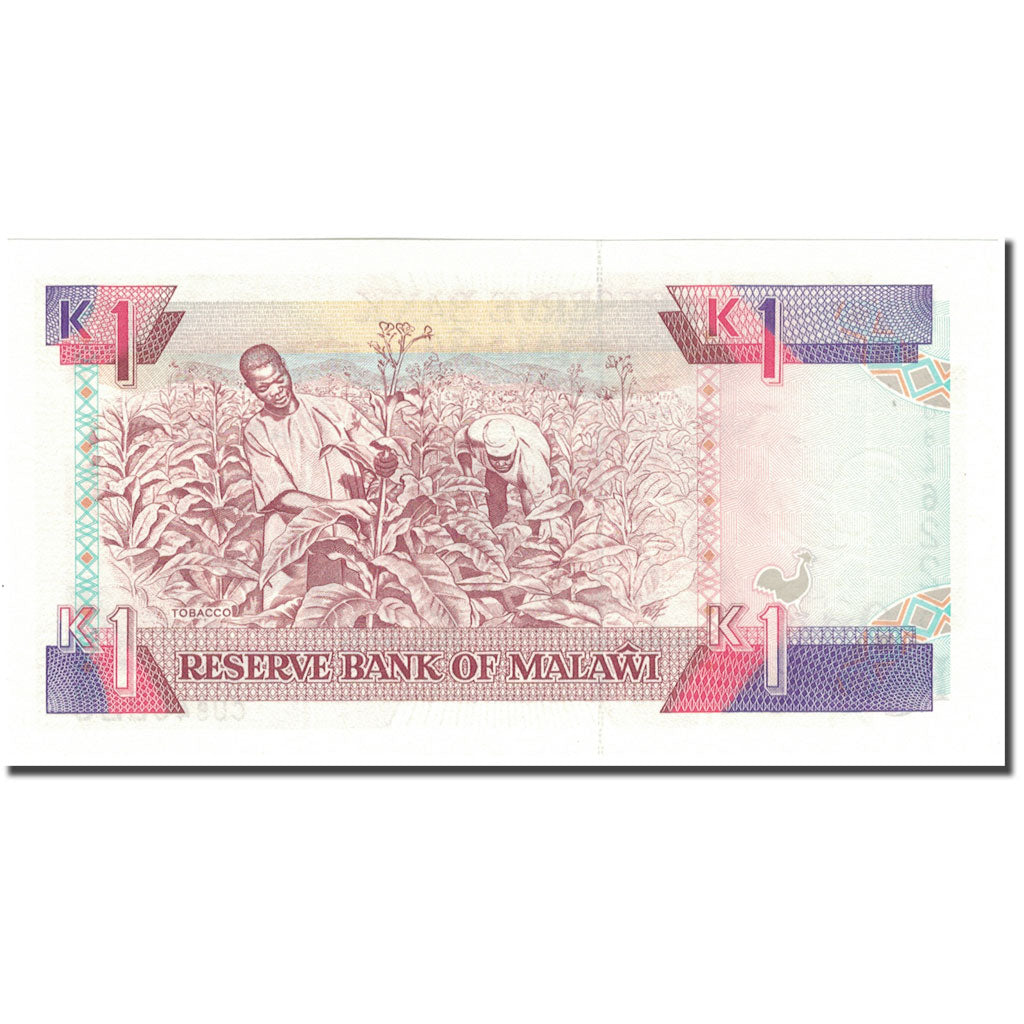 Banknote, Malawi, 1 Kwacha, 1992, 1992-05-01, KM:23b, UNC(65-70)