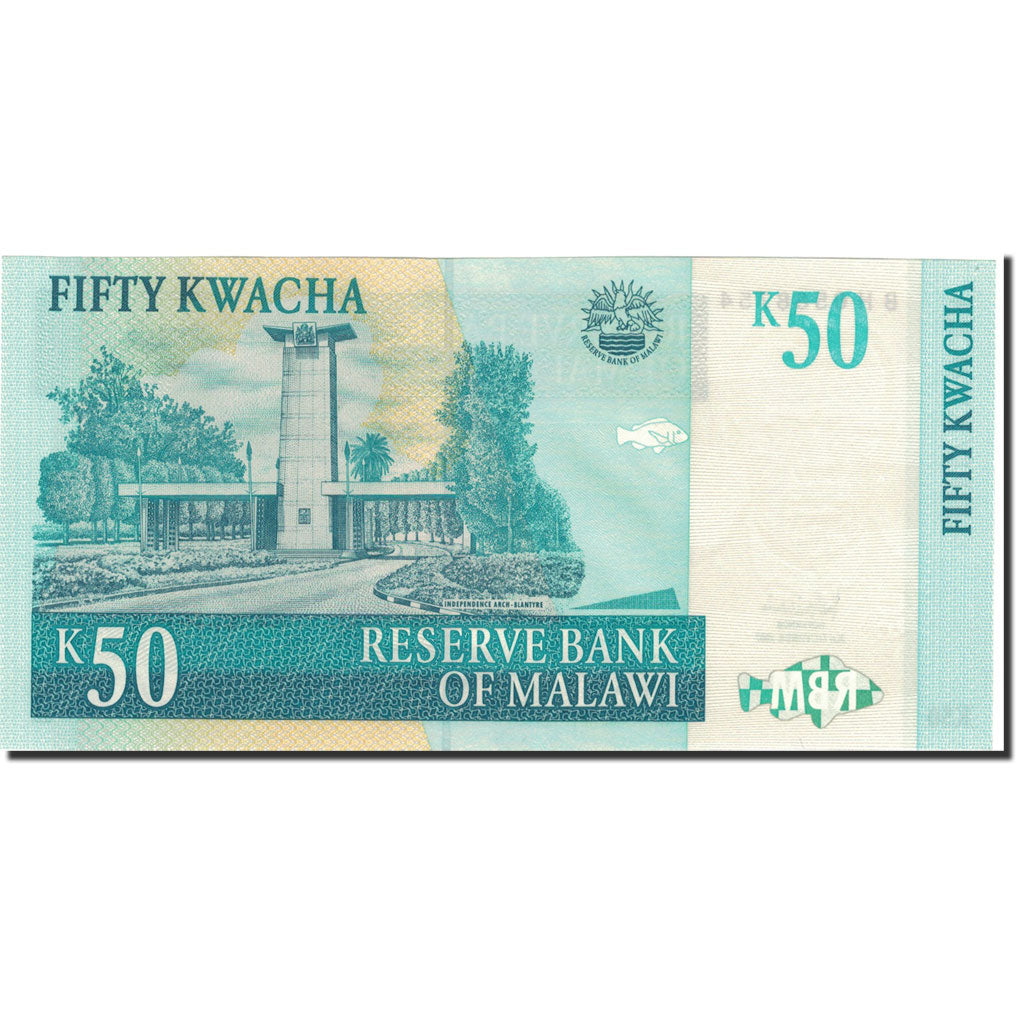 Geldschein, Malawi, 50 Kwacha, 2007, 2007-10-31, KM:53c, UNZ