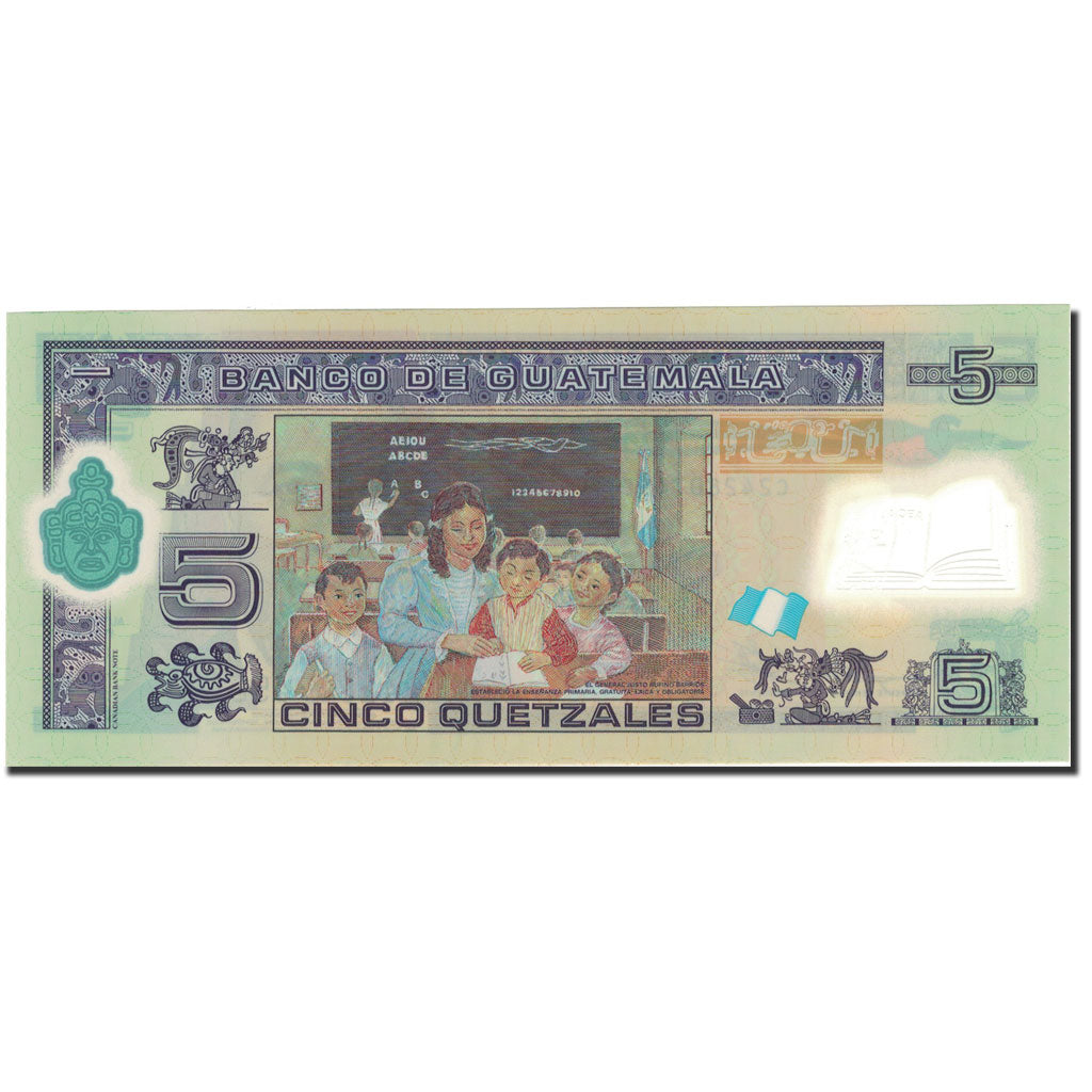 Billet, Guatemala, 5 Quetzales, 2011, 2011-05-11, KM:122, NEUF