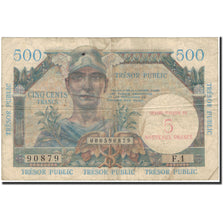 France, 5 Nouveaux Francs on 500 Francs, 1955-1963 Treasury, 1960, F.1, VF 25