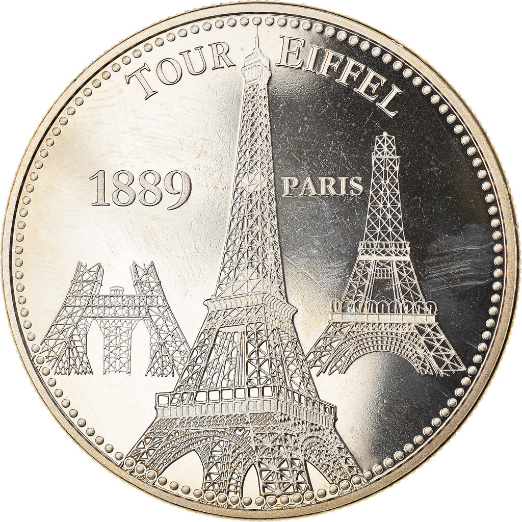 France, Medal, Paris - La Tour Eiffel, Arts & Culture, MS(63), Copper-nickel