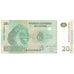 Banconote, Repubblica del Congo, 20 Francs, 2003, 2003-06-30, FDS