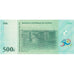 Biljet, Democratische Republiek Congo, 500 Francs, 2010, 2010-06-30, NIEUW