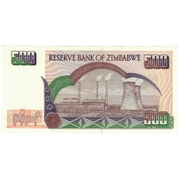 Banknot, Zimbabwe, 500 Dollars, 2004, KM:11b, UNC(65-70)