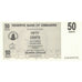 Banknote, Zimbabwe, 50 Cents, 2006, 2006-08-01, UNC(65-70)
