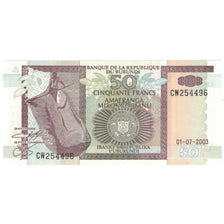 Geldschein, Burundi, 50 Francs, 2003, 2003-07-01, KM:36c, UNZ