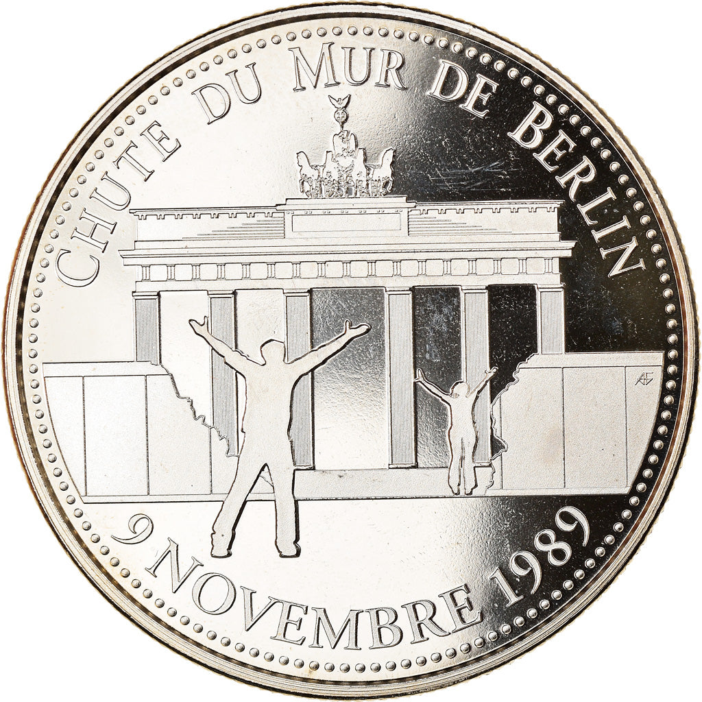 France, Medal, Chute du Mur de Berlin, Politics, Society, War, MS(65-70)