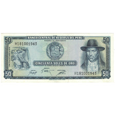Banknot, Peru, 50 Soles De Oro, 1975, 1975-10-02, KM:107, UNC(64)