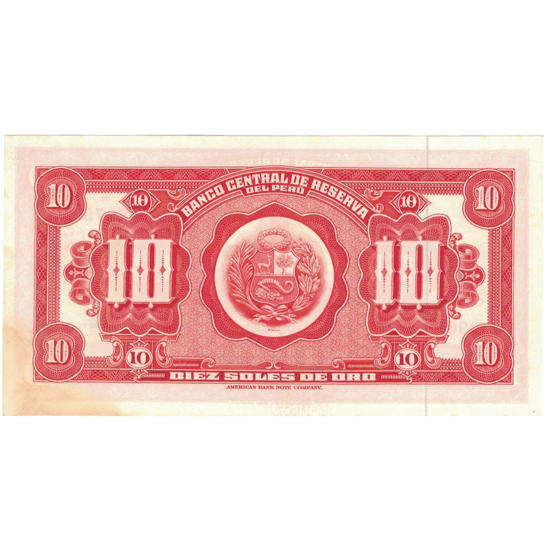 Banknote, Peru, 10 Soles De Oro, 1965, 1965-02-26, KM:88, VF(30-35)