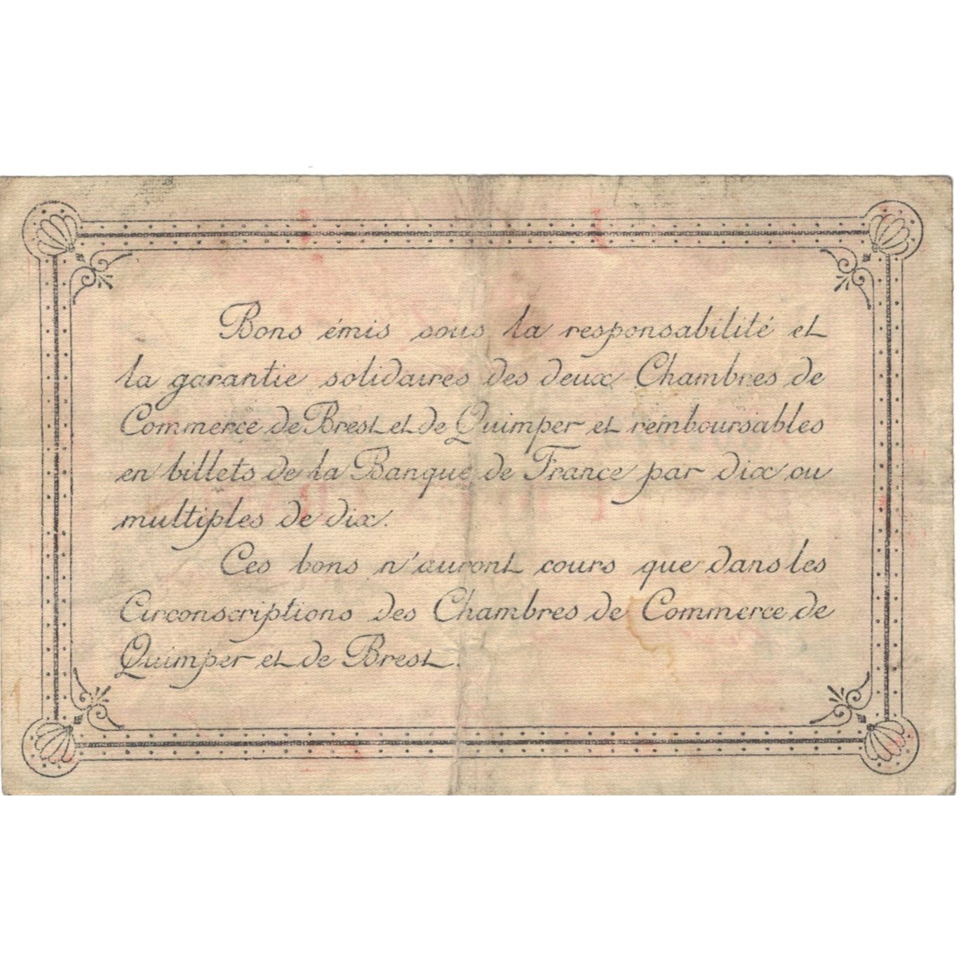 Frankreich, Quimper et Brest, 2 Francs, 1915, S+, Pirot:104-3