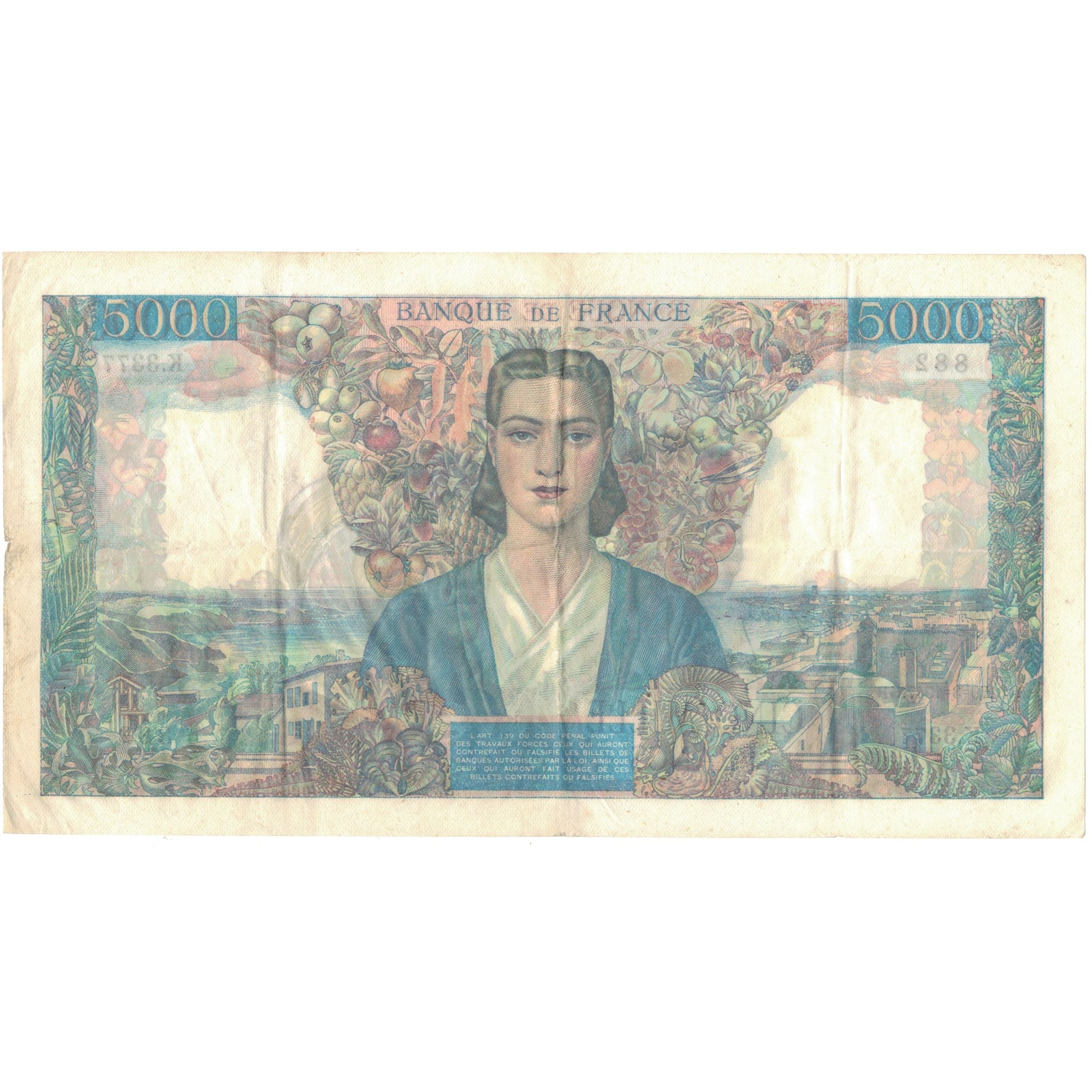 Francia, 5000 Francs, Empire Français, 1947, K.3377882, EBC+, Fayette:47.59