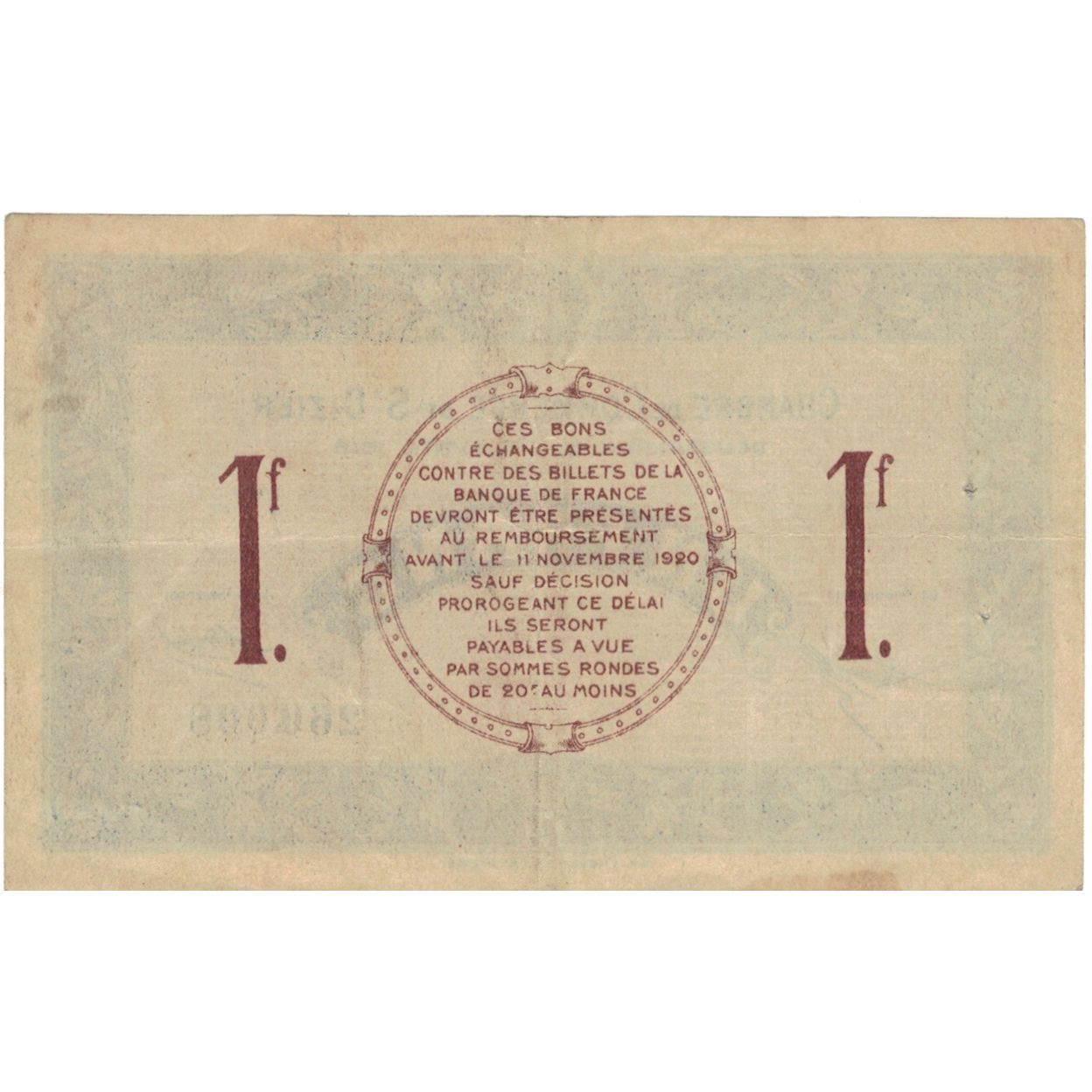 Frankreich, Saint-Dizier, 1 Franc, 1916, SS, Pirot:113-12