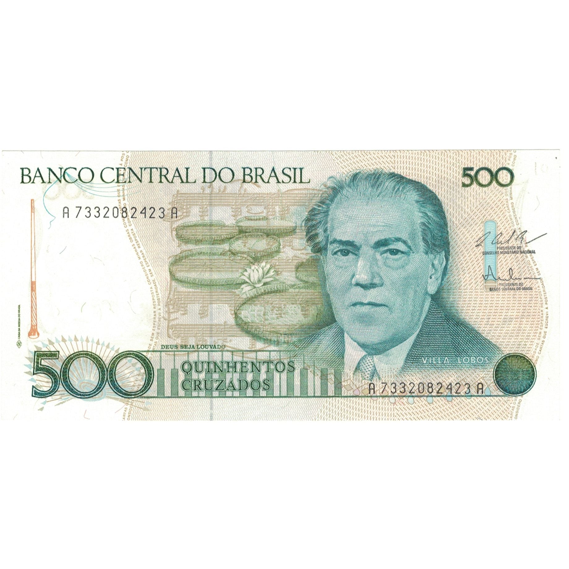 Banknote, Brazil, 500 Cruzados, KM:212c, UNC(64)