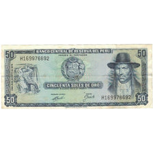 Billet, Pérou, 50 Soles De Oro, 1974, 1974-08-15, KM:101c, TTB+