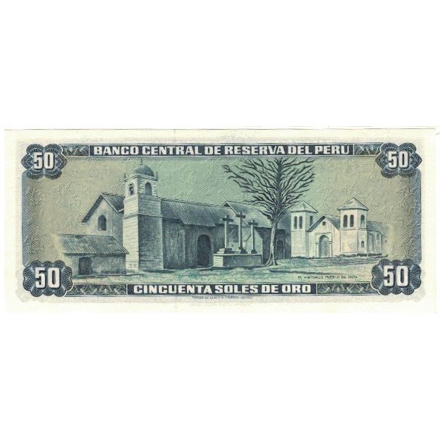 Banconote, Perù, 50 Soles De Oro, 1974, 1974-05-06, KM:101c, SPL-