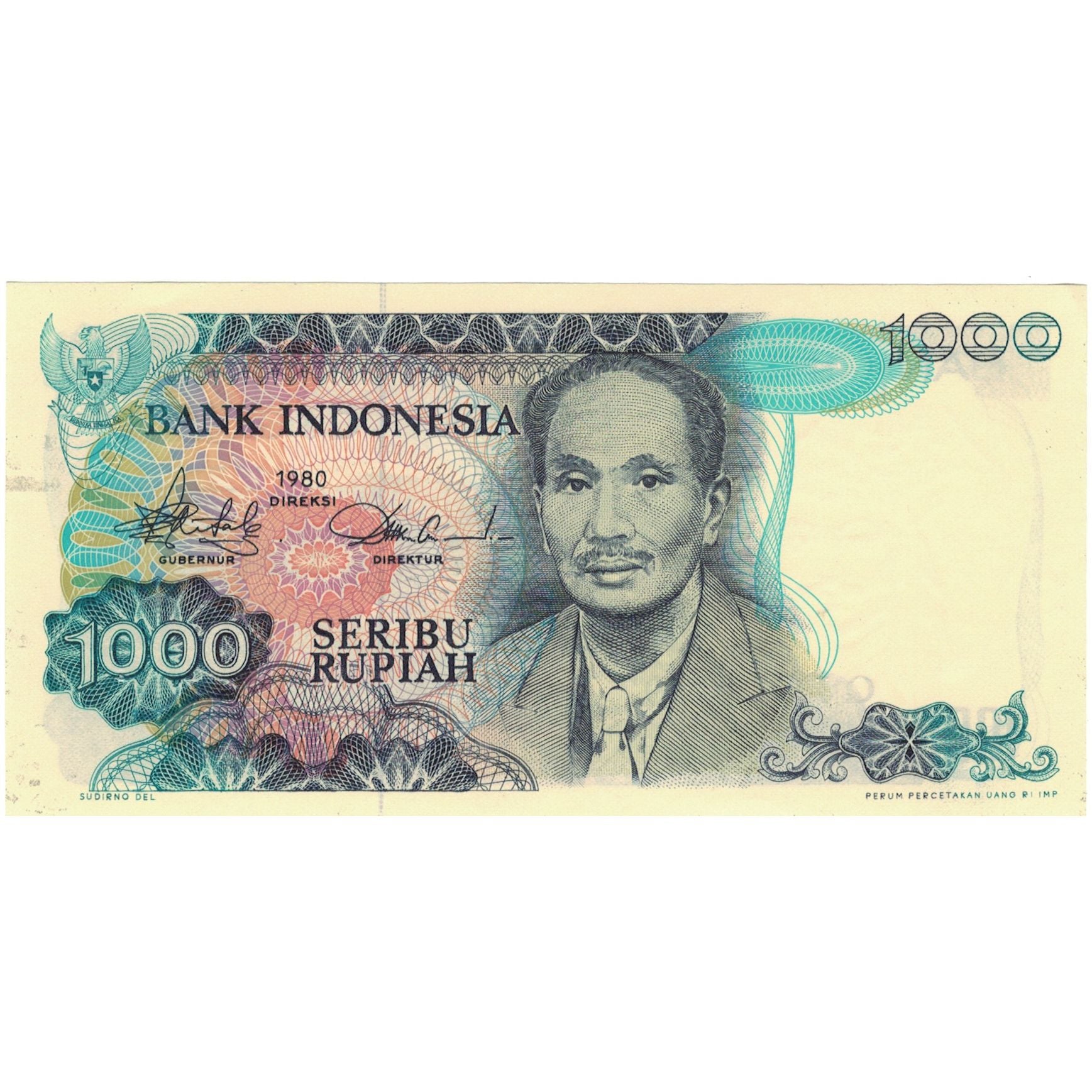 Nota, Indonésia, 1000 Rupiah, 1980, KM:119, UNC(65-70)
