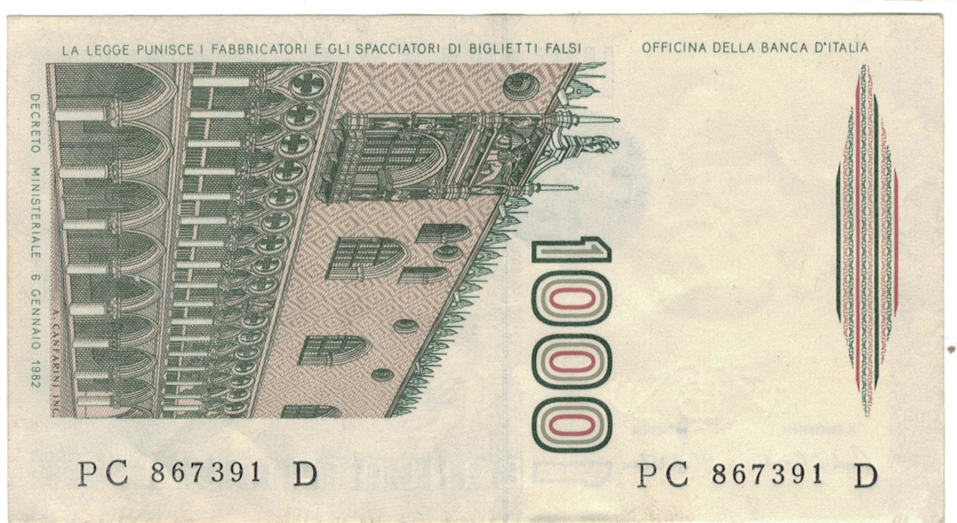 Banconote, Italia, 1000 Lire, 1982, 1982-06-08, KM:109a, FDS