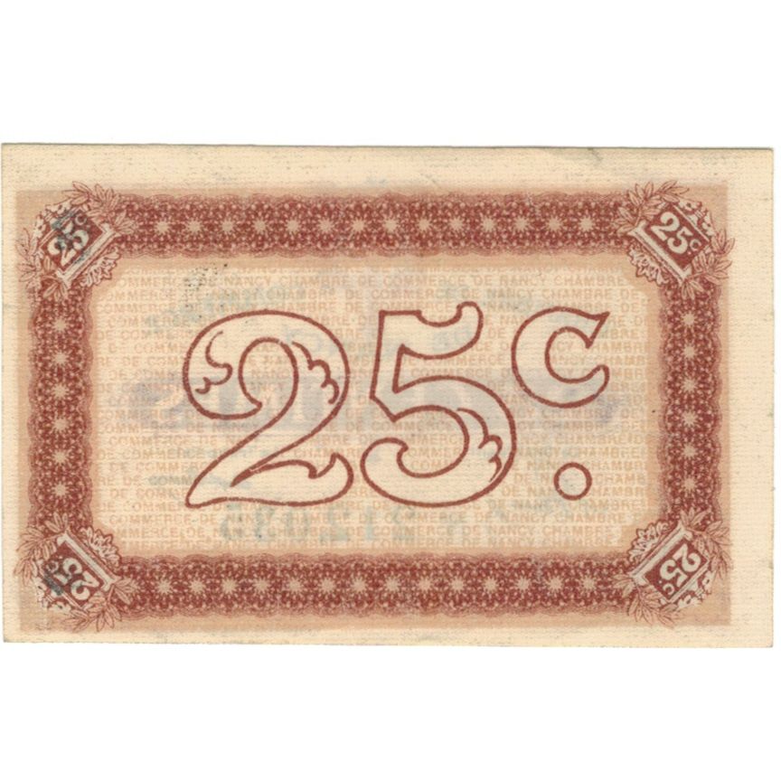 France, Nancy, 25 Centimes, UNC(63), Pirot:87.58