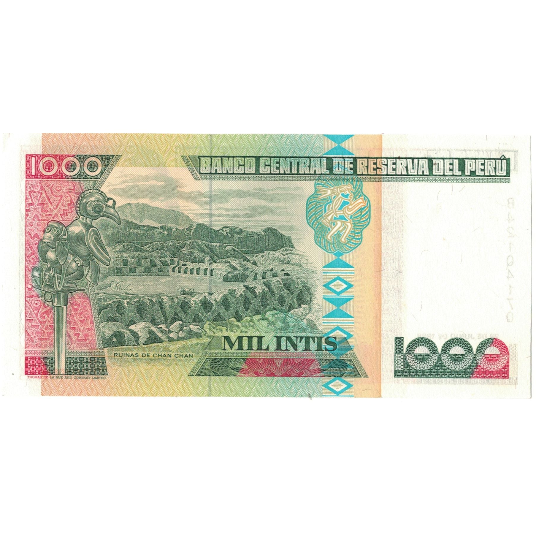 Billete, 1000 Intis, 1988, Perú, 1988-06-28, KM:136a, SC+