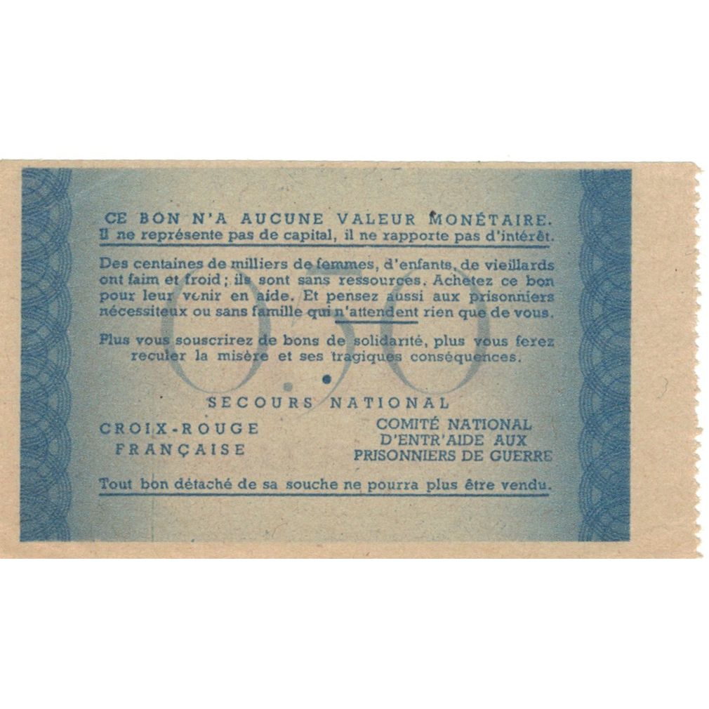 Francia, Bon de Solidarité, 50 Centimes, 1941, SPL+