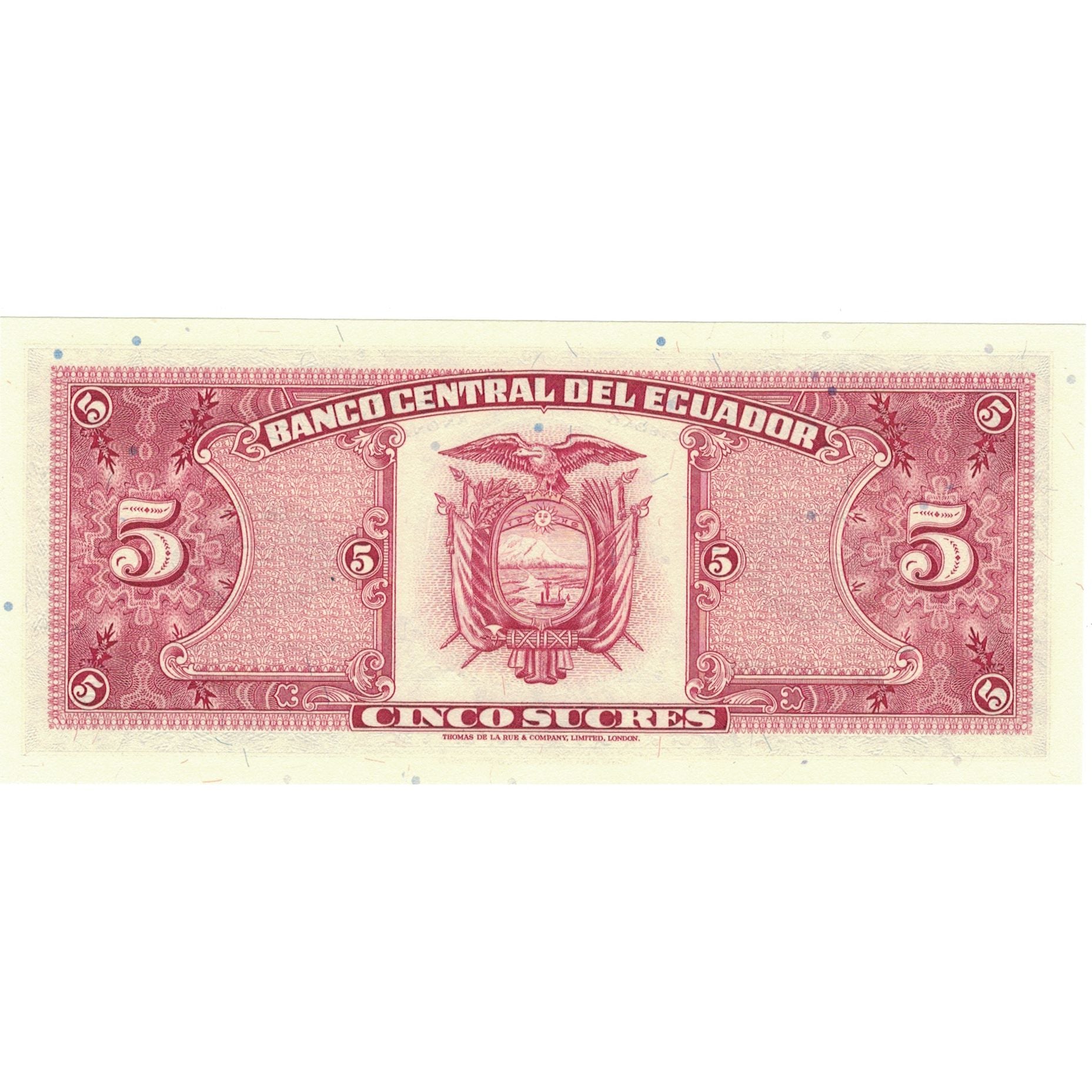 Banknote, Ecuador, 5 Sucres, 1988, 1988-11-22, KM:120A, UNC(64)