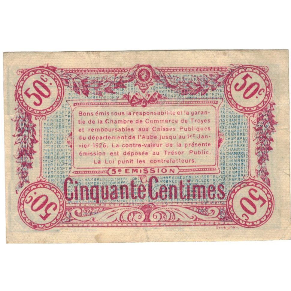 France, Troyes, 1 Franc, VF(30-35), Pirot:124-10