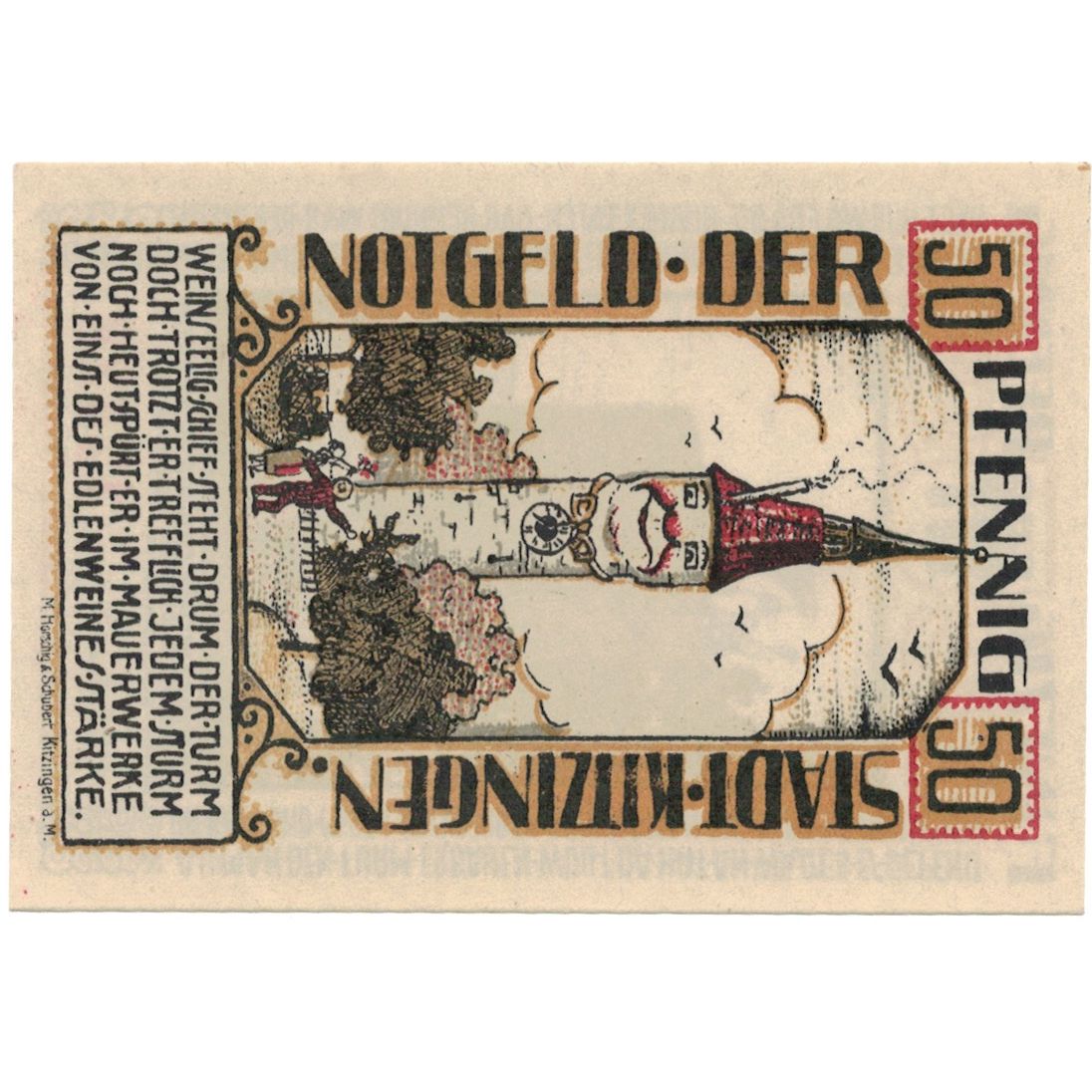 Biljet, Duitsland, 50 Pfennig, 1921, 1921, SPL