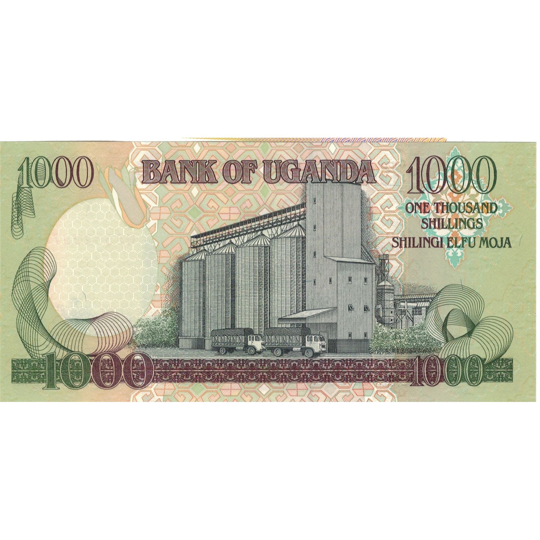 Nota, Uganda, 1000 Shillings, 2005, KM:43a, UNC(65-70)