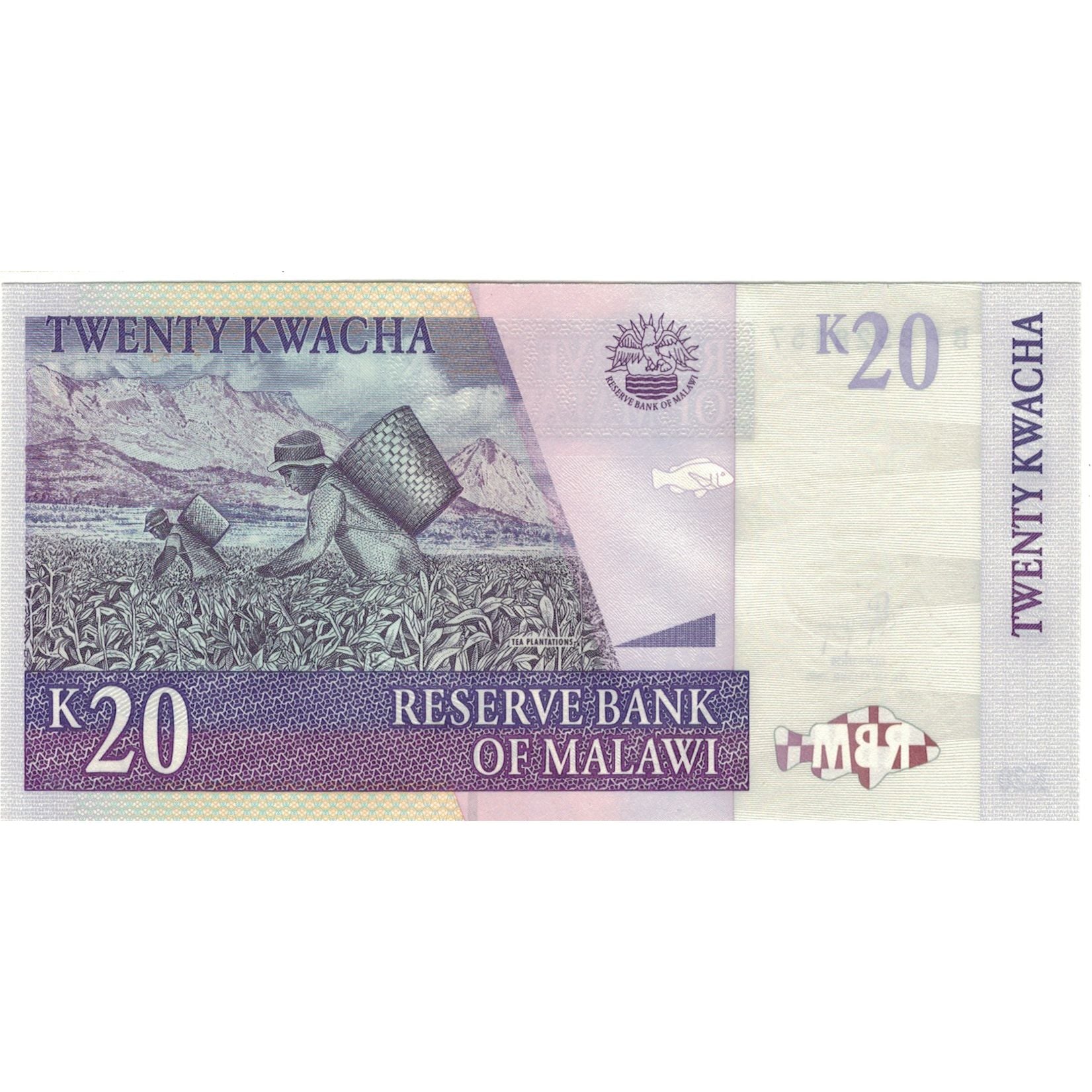 Nota, Maláui, 20 Kwacha, 2009, 2009-10-31, KM:52d, UNC(65-70)