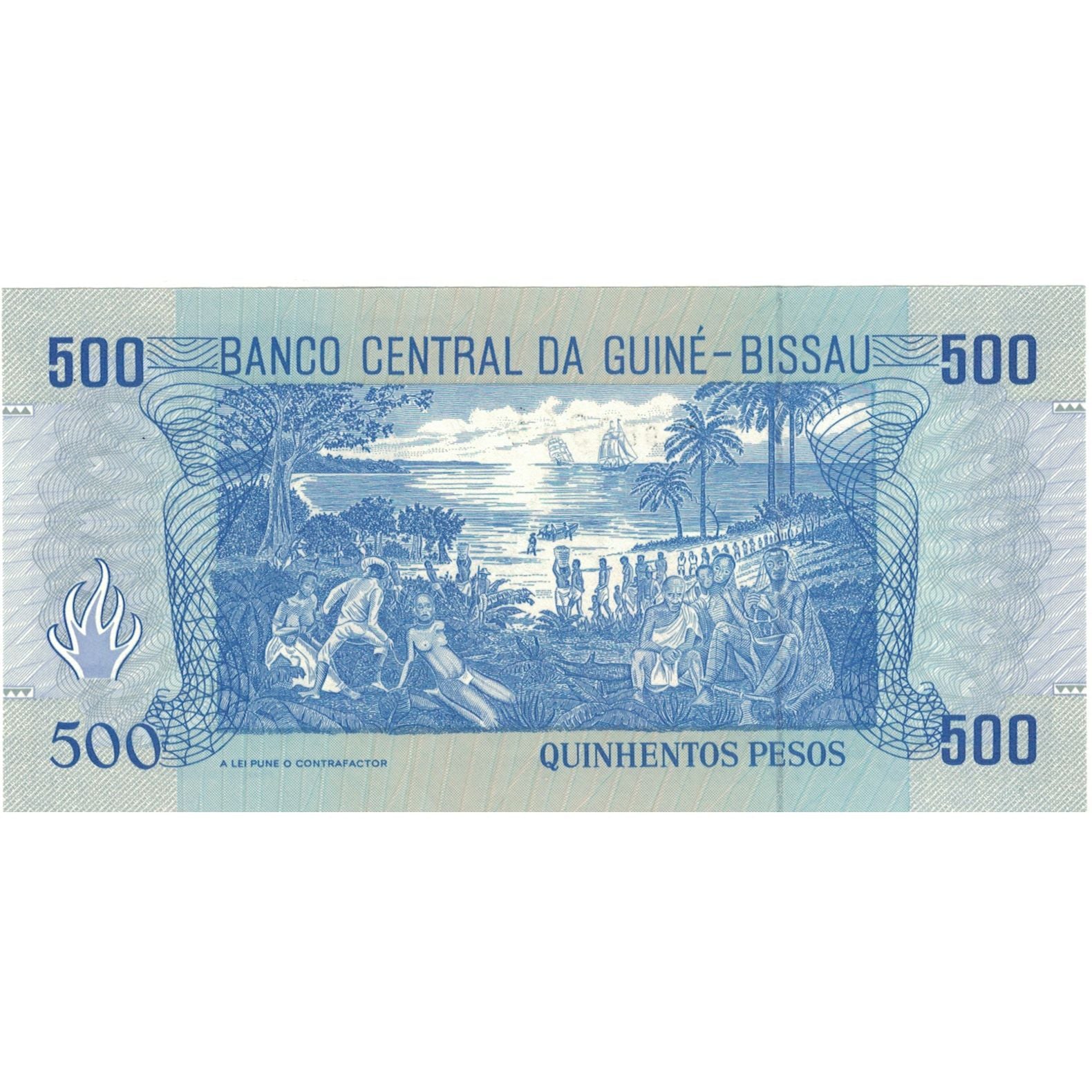 Banconote, Guinea-Bissau, 500 Pesos, 1990, 1990-03-01, KM:12, FDS