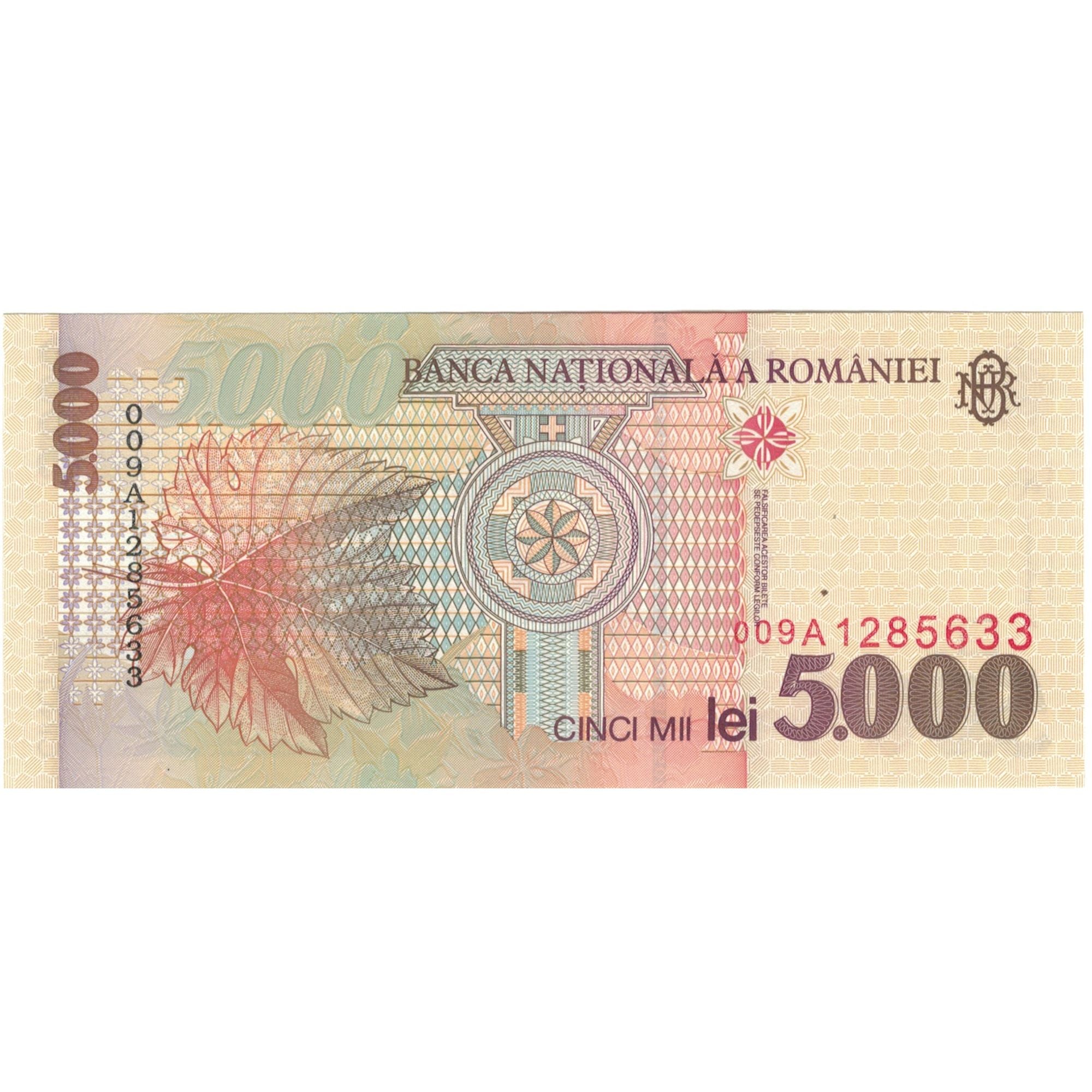Banknote, Romania, 5000 Lei, 1998, KM:107a, UNC(65-70)