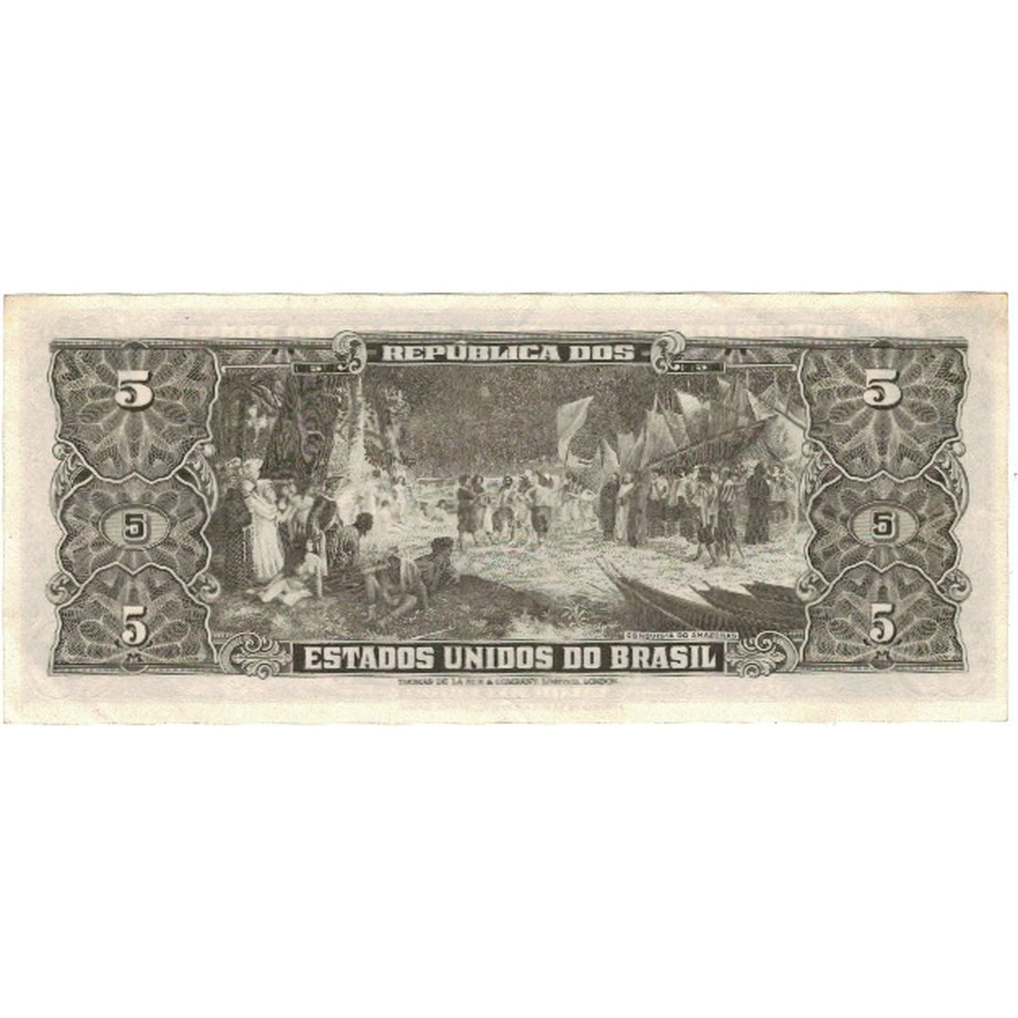 Banconote, Brasile, 5 Cruzeiros, Undated (1962-64), KM:176d, SPL-