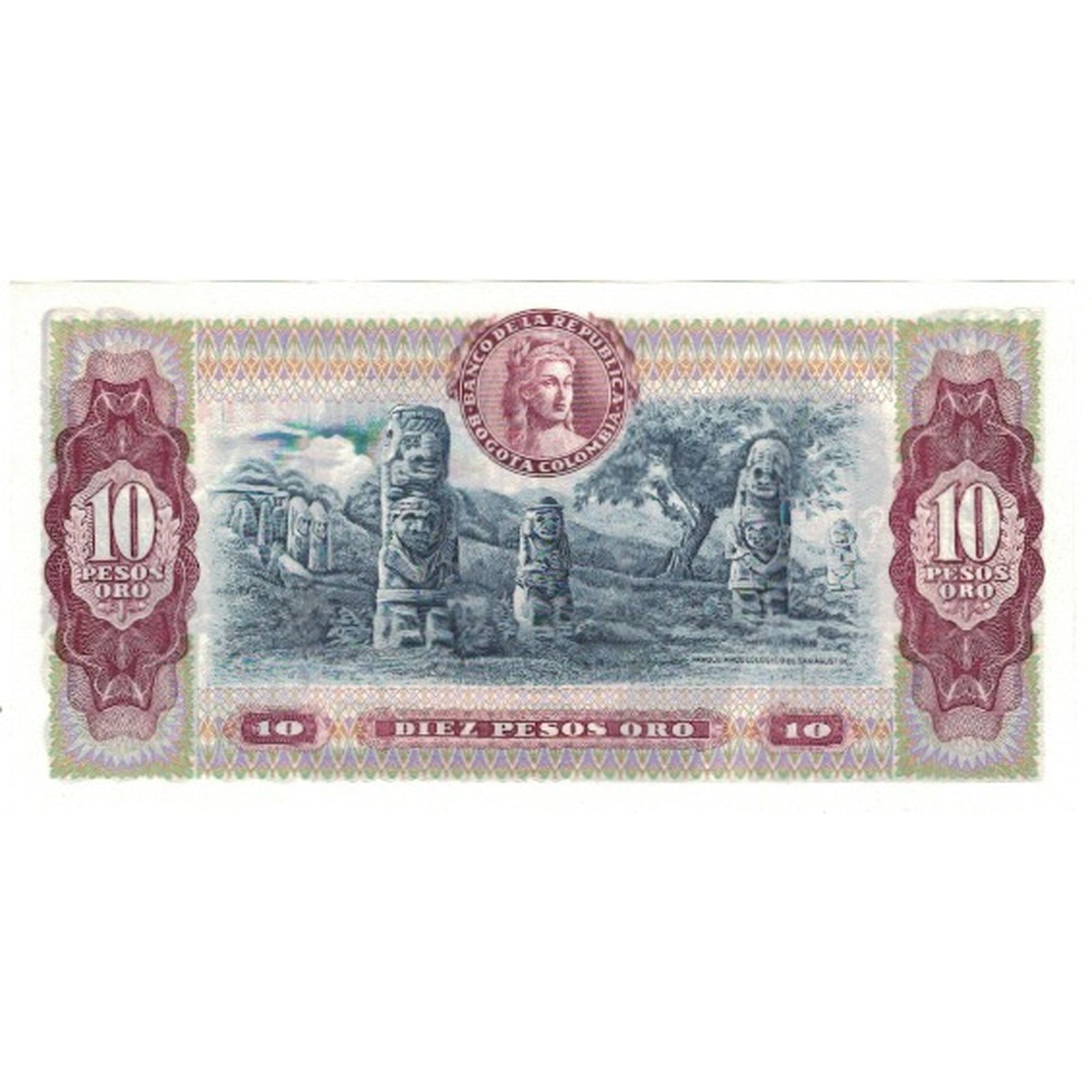 Banconote, Colombia, 10 Pesos Oro, KM:407h, 1980-08-07, FDS