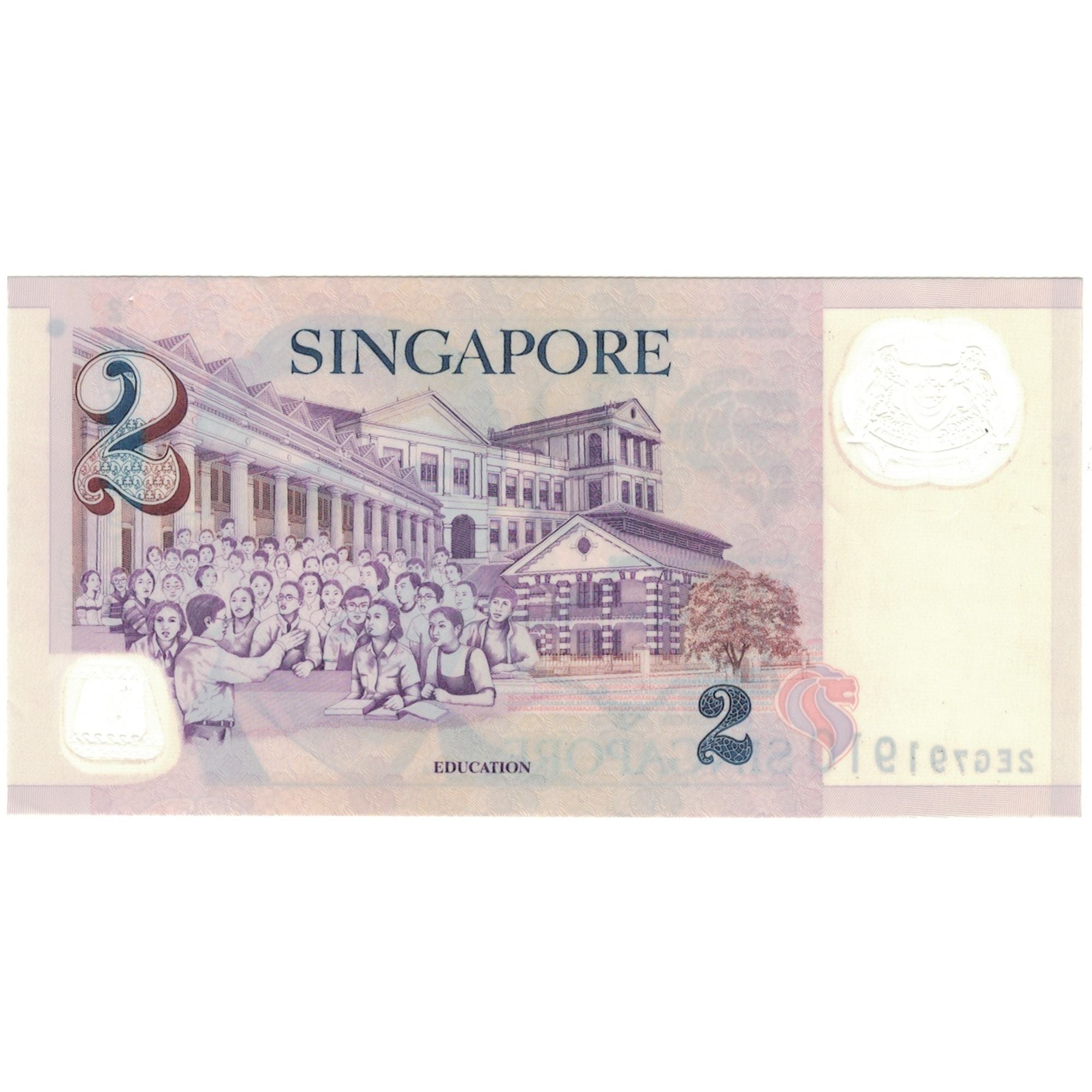 Banknote, Singapore, 2 Dollars, KM:46, UNC(60-62)
