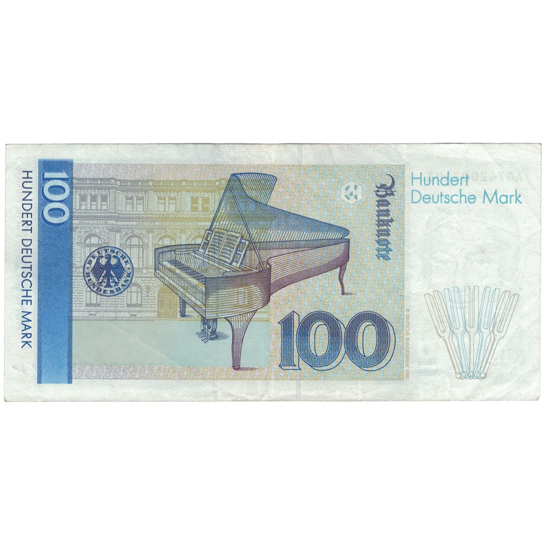Banknot, Niemcy - RFN, 100 Deutsche Mark, 1989, 1989-01-02, KM:41a, EF(40-45)