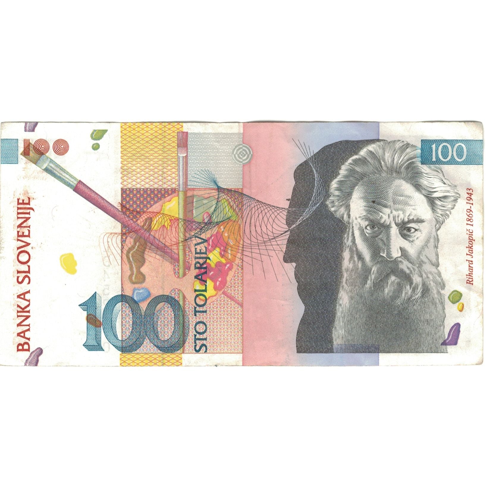 Banknote, Slovenia, 100 Tolarjev, 1992-01-15, KM:14A, EF(40-45)
