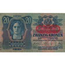 Banknote, Hungary, 20 Korona, 1913, 1913-01-02, KM:20, EF(40-45)