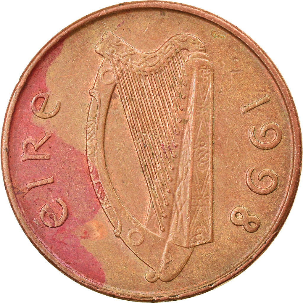 Moneta, REPUBBLICA D’IRLANDA, Penny, 1998, BB, Acciaio placcato rame, KM:20a