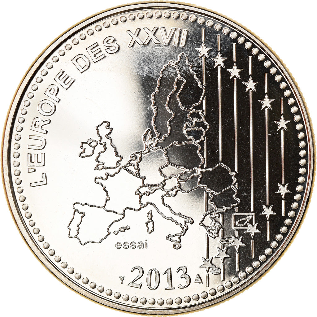 Frankreich, Medaille, L'Europe des XXVII, Veme République, Politics, 2013