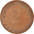Coin, GERMANY - FEDERAL REPUBLIC, 2 Pfennig, 1975, Hambourg, EF(40-45), Copper