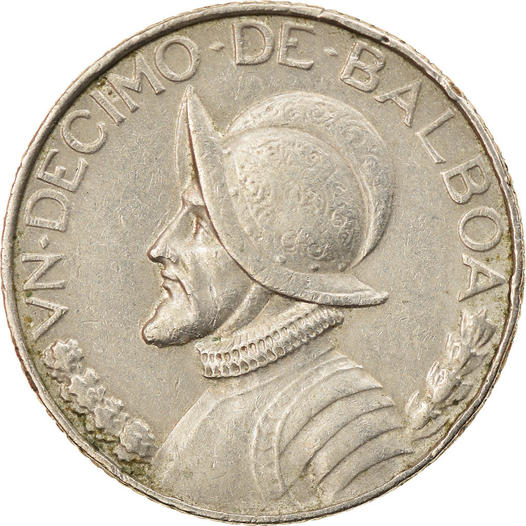 Moneda, Panamá, 1/10 Balboa, 1996, Royal Canadian Mint, MBC, Cobre - níquel