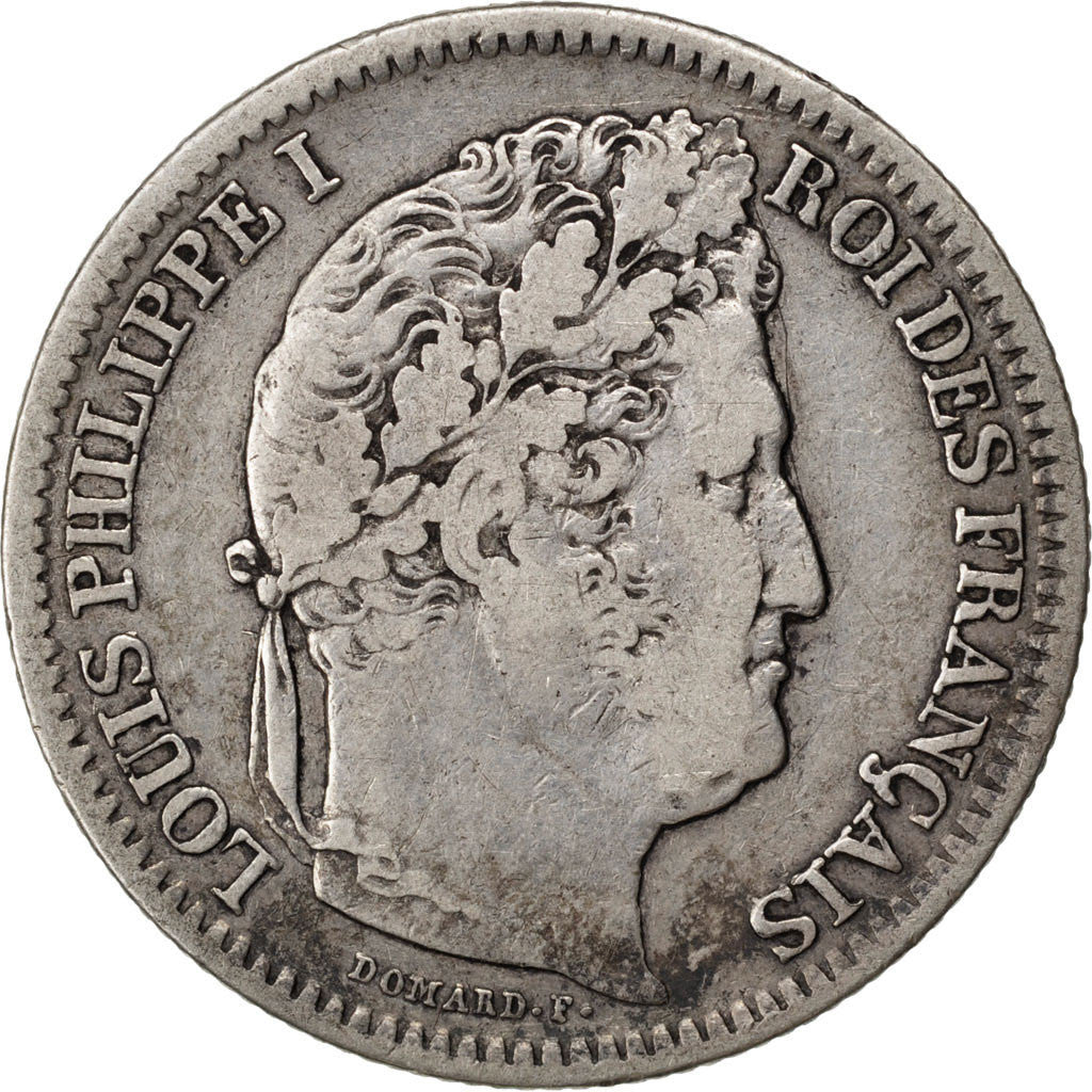 Moneda, Francia, Louis-Philippe, 2 Francs, 1837, Lille, MBC, Plata, KM:743.13